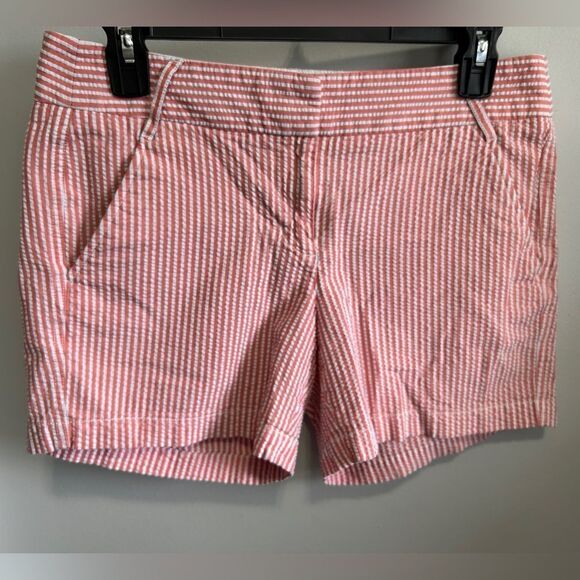 Vintage J.CREW 4.5” Seersucker Chino Shorts - Picture 1 of 7